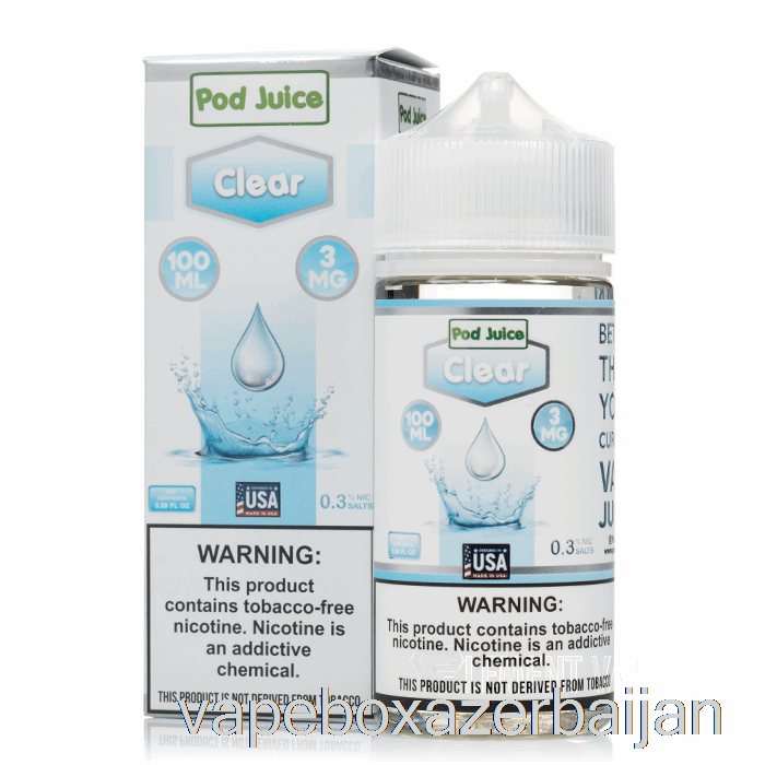 Vape Box Azerbaijan Clear - Pod Juice - 100mL 12mg